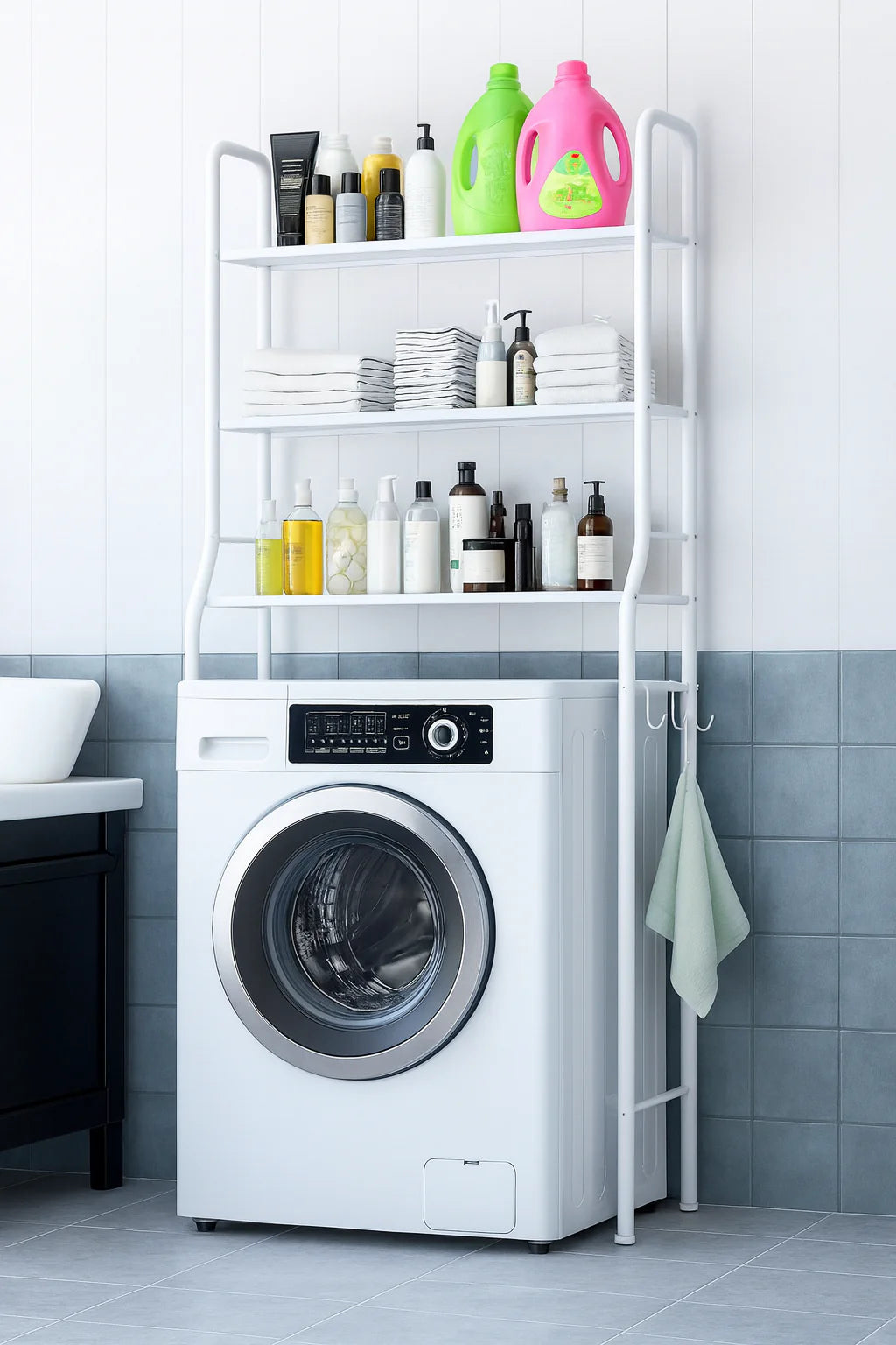 Metalna Polica za Kupatilo i Perionicu